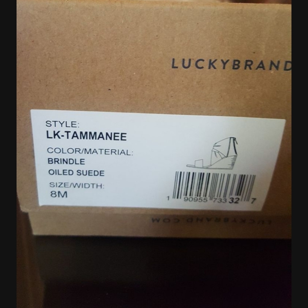New in box 📦 Lucky Women's Tammanee Brown Wedge Sandal Size 8M